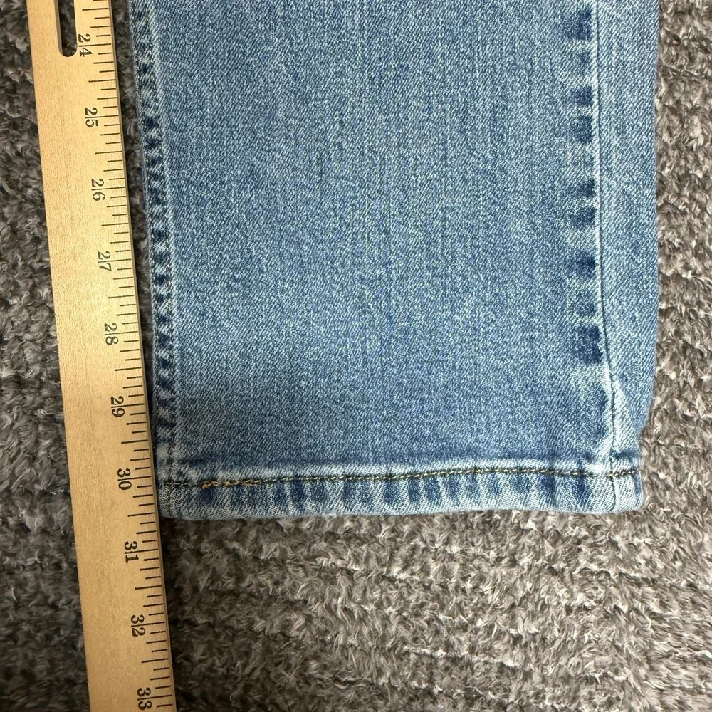 Levis‎ Mens 505 Jeans W34 L32 Light Wash Blue Distressed Regular Fit